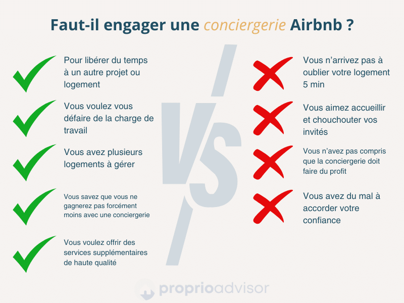 Faut-il engager une conciergerie Airbnb ? 5 points pour 4 points contre pour faire le choix